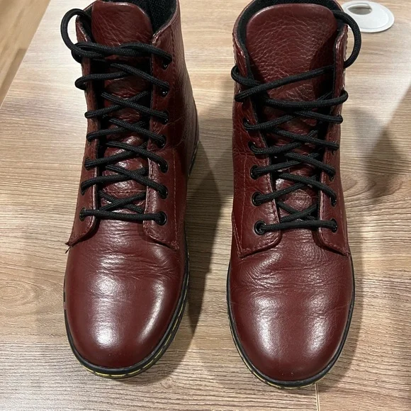 Dr. Martens Leyton Oxblood Red Boots - Picture 2 of 6